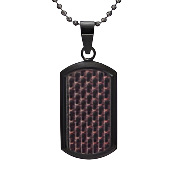 Men's Red Carbon Fibre Pendant