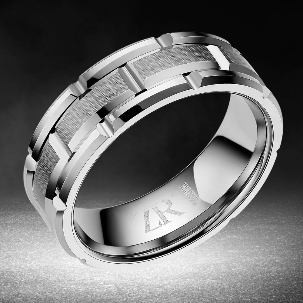 Mens Tungsten Ring 8mm