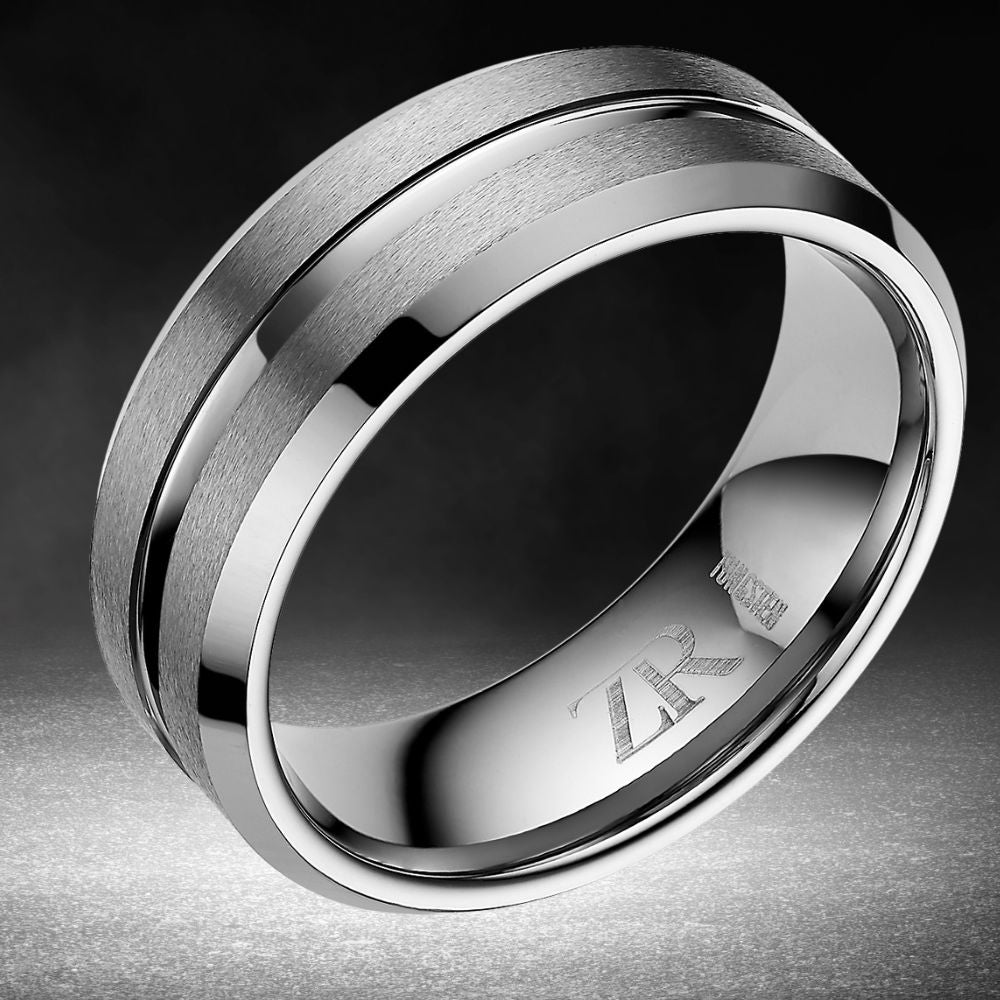 Mens Tungsten Ring 8mm